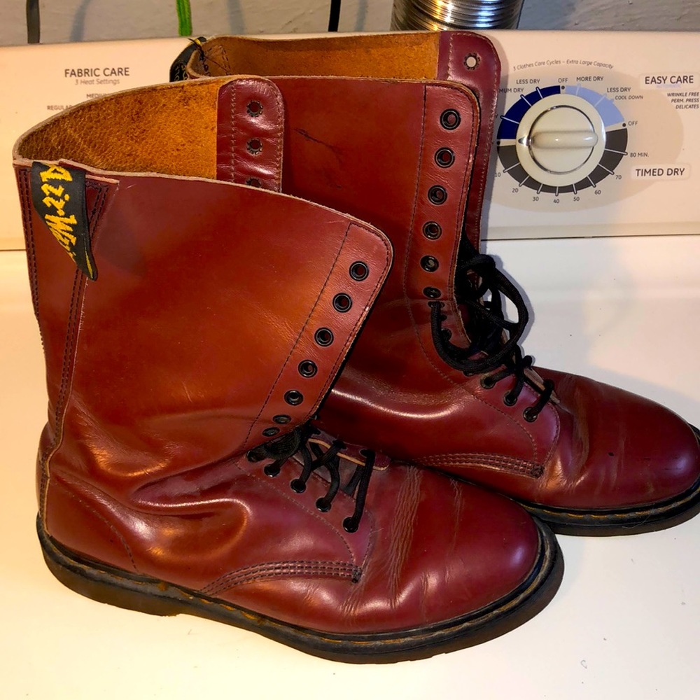 Dr Martens 14-hole Oxblood Leather Boots